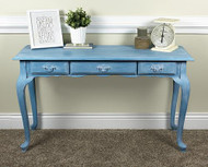 Vintage Effect Wash Turquoise Table