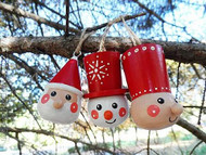 Scandinavian People Ornament Trio