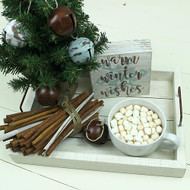 Winter Hot Chocolate Serving Tray