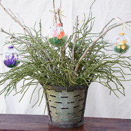 Spring Flowers on Glass Ornaments