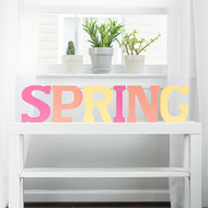 Colorful SPRING Letters