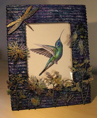 Mixed Media Hummingbird Frame