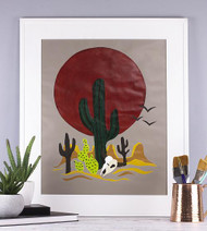 Sunset Cactus Paint By Number