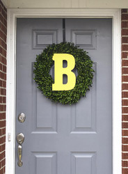 Curb Appeal Monogram Wreath