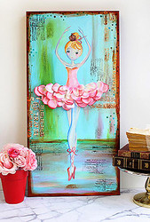 Mixed Media Ballerina Canvas