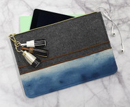 Watercolor Fabric Clutch