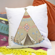 Floral and Arrows Teepee Pillow