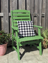 Bright Green Reclaimed Wood Chair