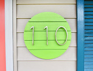 Contemporary House Address Plaque