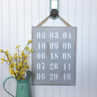 Rustic Hanging Anniversary Wall Plaque