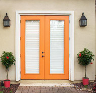 Mid-Century Orange Courtyard Door Facelift