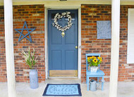 Country Blue Front Door