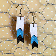 Layered Leather Earrings