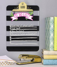 "To Do List" Painted Striped Clipboard