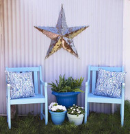 Outdoor Blue Chair Duo