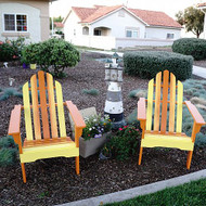 Summer Ombre Adirondack Chairs Makeover