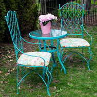 Vintage Wrought Iron Table and Chairs Update