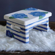 Floral Painted Step Stool