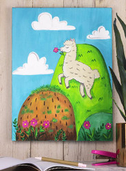Happy Alpaca Painting
