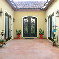 Tuscan Courtyard Door Makeover