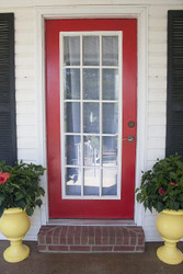 Bold Red Front Door