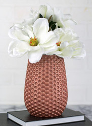 Rose Gold Matte Metallic Vase