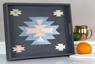 Painted Metallic Aztec Tray