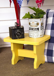 Yellow Porch Plant Stand