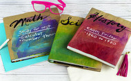 Back to School Watercolor Book Covers