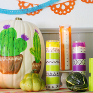 Colorful Halloween Party Candles