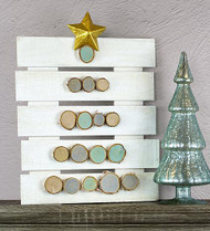 Wooden Round Christmas Tree Pallet