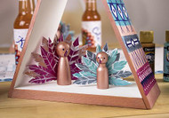 Wooden Peg Turkey Family