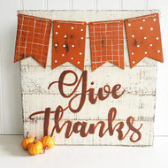 Give Thanks Chalky Finish Sign