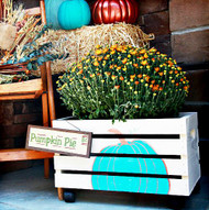 Fall Harvest Wood Crate