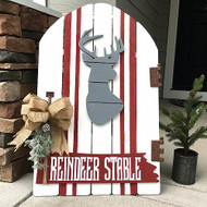 Christmas Reindeer Stable Door