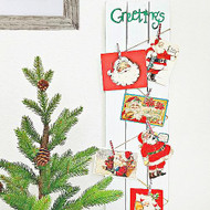 Greetings Christmas Card Holder