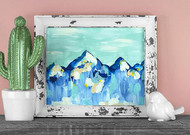 Cheerful Mountains Painting