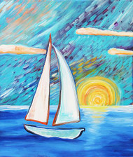 Painterly-Style Sailing Away Painting