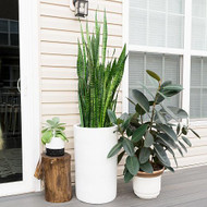 Farmhouse White Outdoor Pot