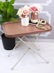 Rose Gold Tray and Polka Dotted Jar Set