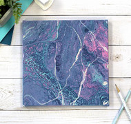 Galaxy Stardust Poured Canvas Art