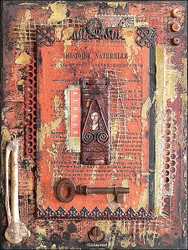 Skeleton Key Mixed Media Assemblage Art