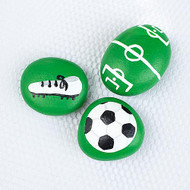 World Cup Soccer Painted Rocks