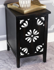 Floral Accent End Table