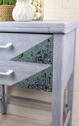 Mermaid-Inspired Textured Side Table