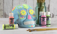 Ceramic Neon Sugar Skull