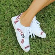 Hand-Painted Baseball Sneakers