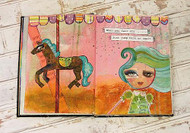 Jump Back On Art Journal Spread