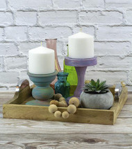 Vintage Boho Candle Pedestals