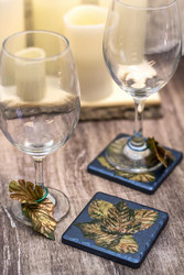 Thanksgiving Coasters and Matching Wine Tags